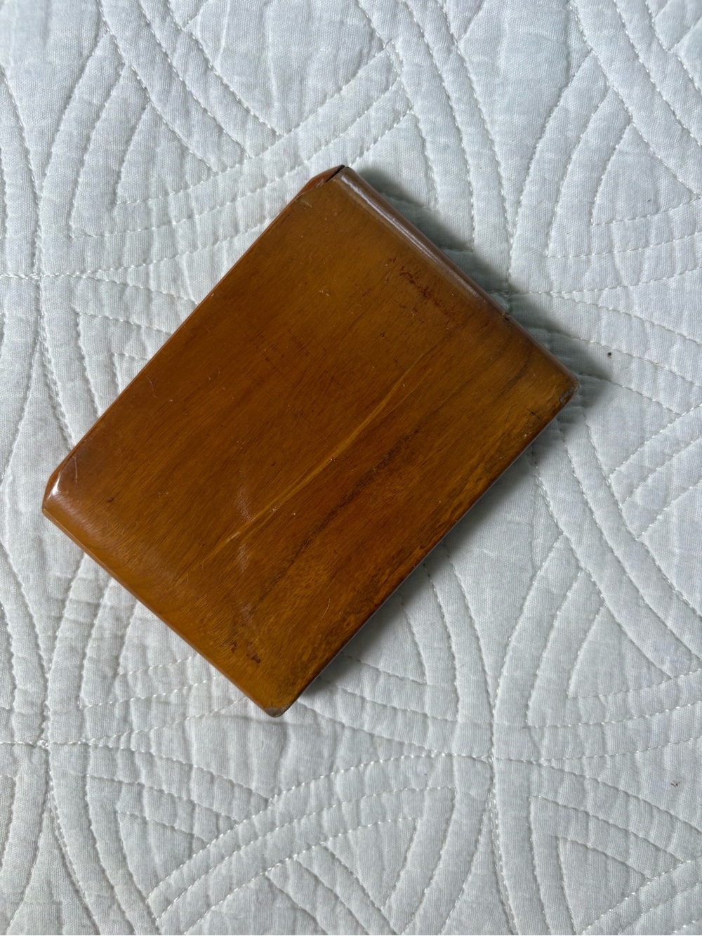 Vintage Wooden Cigarette Case